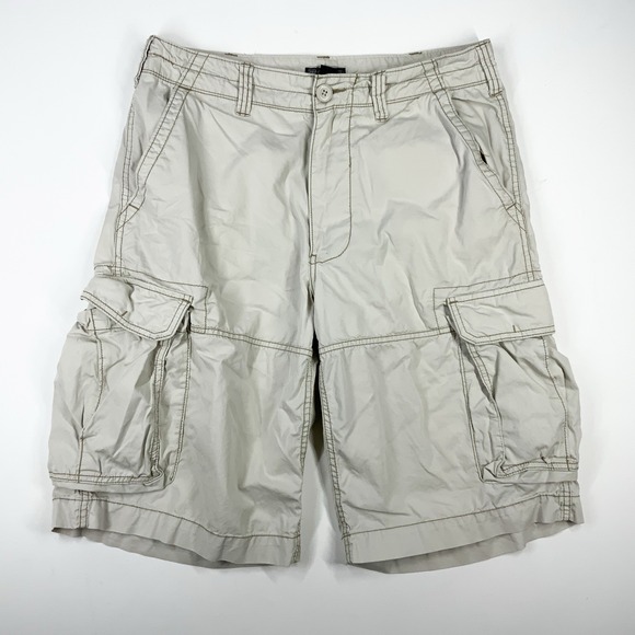 Polo Ralph Lauren Mens 32 Utility Military Cargo Shorts 12" Inseam Khaki‎ Tan - Picture 1 of 7